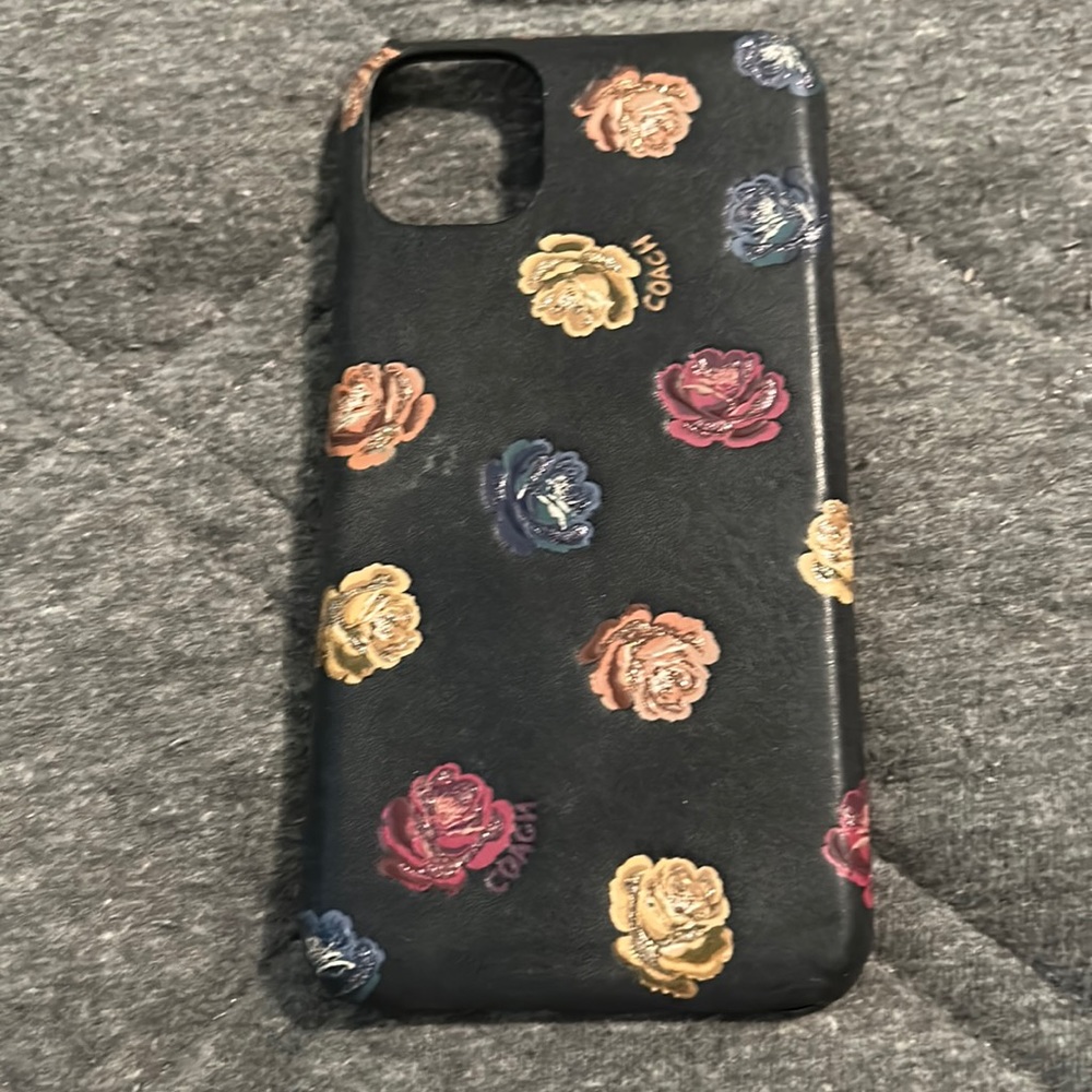 Coach iPhone 11 leather case